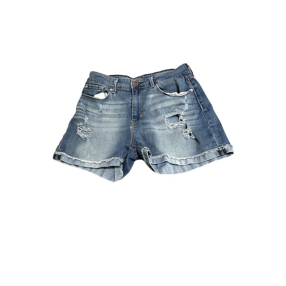 Levi's  Signature high-rise distressed shorts size12